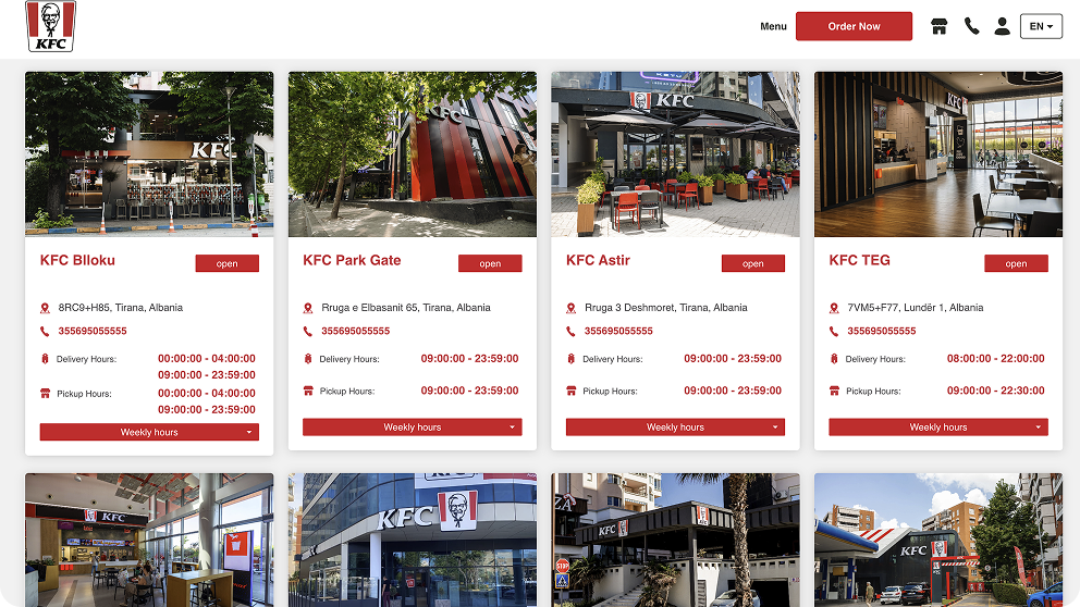 KFC Albania & Slovenia Project