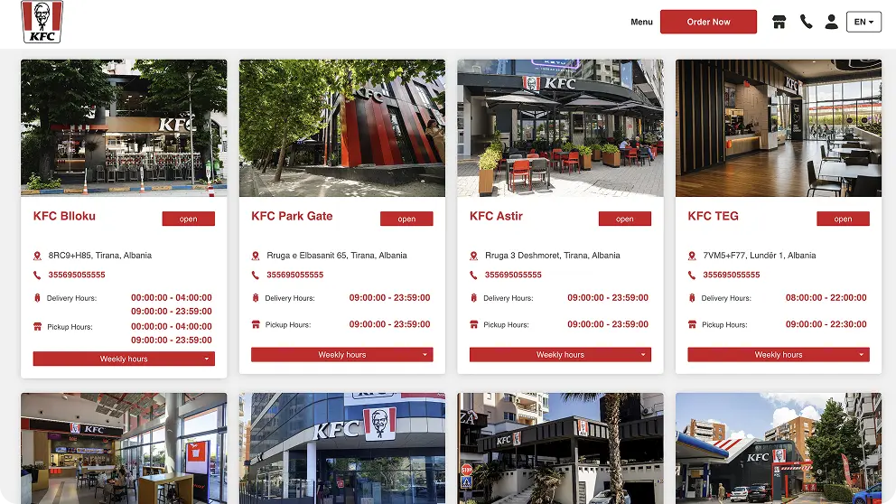 KFC restaurant IT infrastructure project by Techi